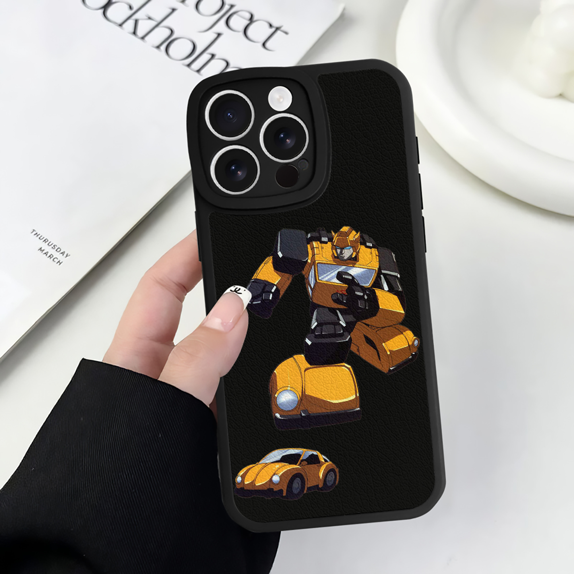 （画像用）  【iPhone 16シリーズ対応】シリコンスマホケース（レザー調） 材質：シリコン